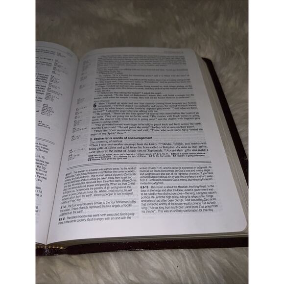 LIFE APPLICATION STUDY BIBLE NEW LIVING TRANSLATION NLT Leather Cover Tyndale - Picture 7 of 16